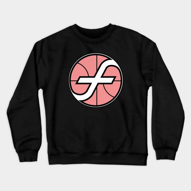 DEFUNCT - Fresno Flames Basketball Crewneck Sweatshirt by LocalZonly